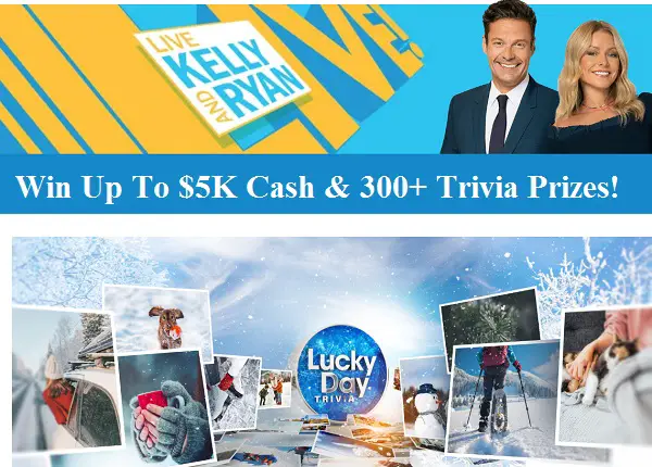 Live’s Trivia Game Sweepstakes: Win $5000 Free Cash, Gift Cards or More