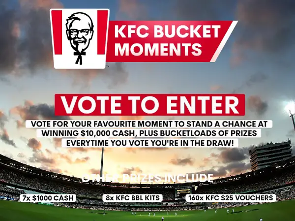 KFC Bucket Moments Cash Sweepstakes (Weekly Prizes)