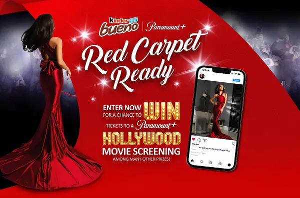 Kinder Bueno Red-Carpet Ready Contest: Win a Trip to Paramount Movie Premiere & More