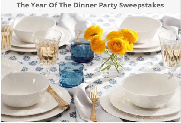 Year Of Dinner Party Giveaway: Win Dinnerware Set