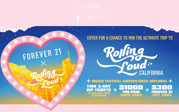 Live Nation F21 Festival Giveaway: Win Free Tickets to Rolling Loud California