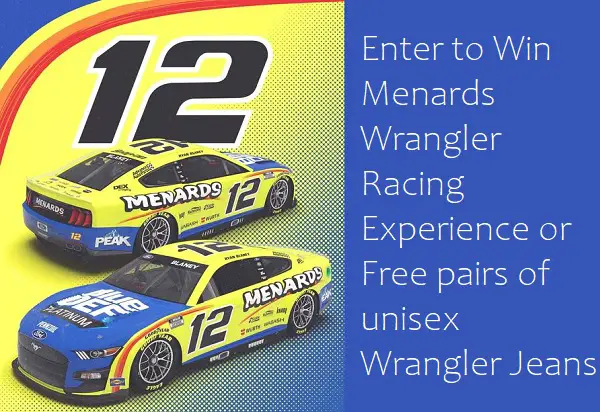 Menards Wrangler Racing Experience Giveaway: Win Tickets To Race & Unisex Jeans