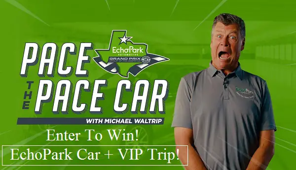 Nascar at Cota Echo Park Car Giveaway: Win Car & A Free Trip to Grand Prix 2023