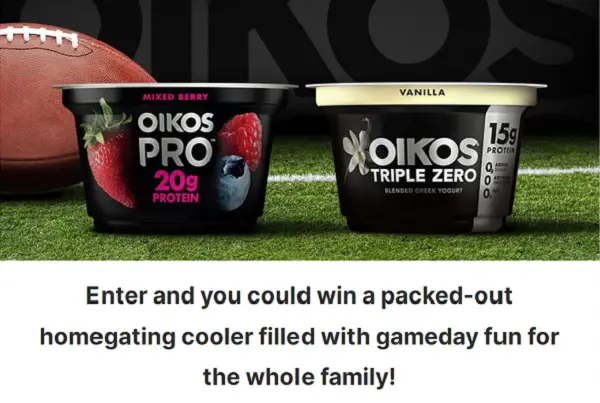 Oikos Instant Win Game Sweepstakes: Win Free Home Cooler Package
