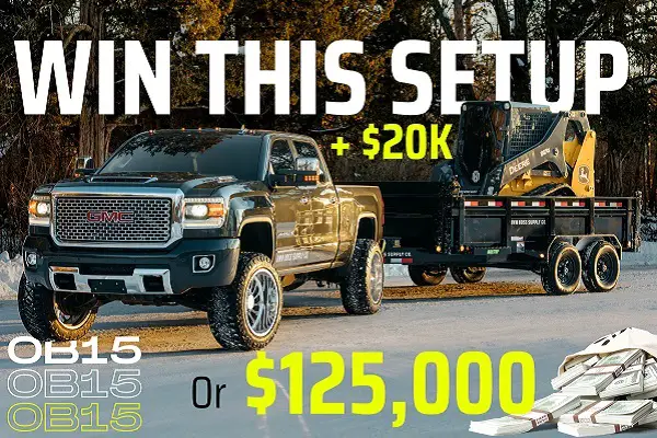 Own Boss Supply OB15 Giveaway: Win $125K Cash Prize or Free GMC Truck