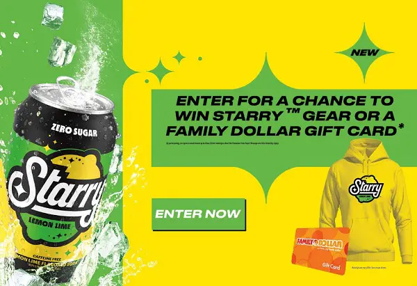 Win Family Dollar Gift Cards and Starry Gear! (46 Winners)