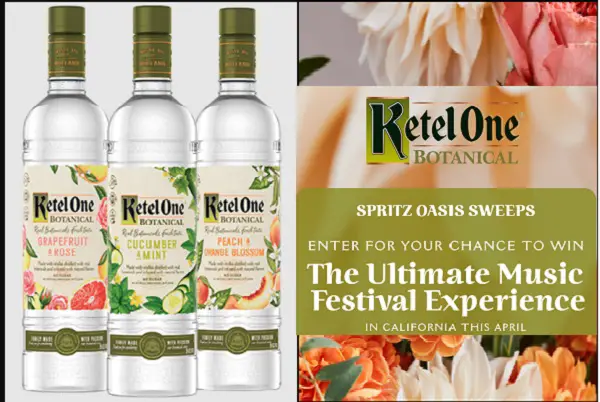 Festival Sweeps Ketel One Riverside County Trip Giveaway: Win Tickets & More (70+ Prizes)