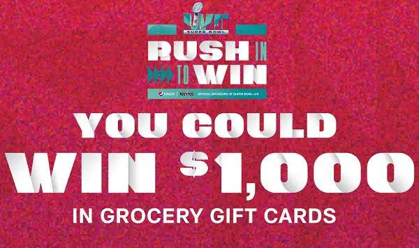 Rush In To Win Giveaway: Win Albertsons Companies $1,000 Gift Cards (30 Winners)!
