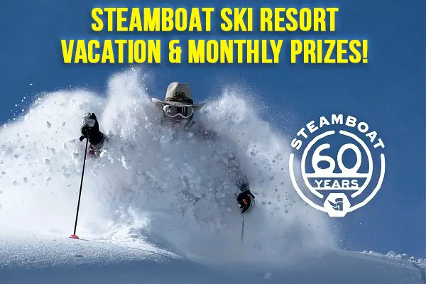 Steamboat Ski Resort Vacation Giveaway (Monthly Prizes)