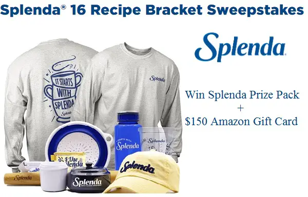 Splenda Bracket Challenge: Win a $150 Amazon Gift Card & Free Splenda Kits (6 Winners)!