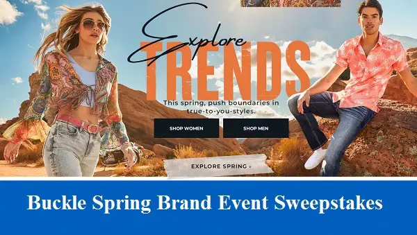 Buckle Brand Spring Wardrobe Giveaway: Win up to $1,000 Free Gift Cards (2K+ Winners)