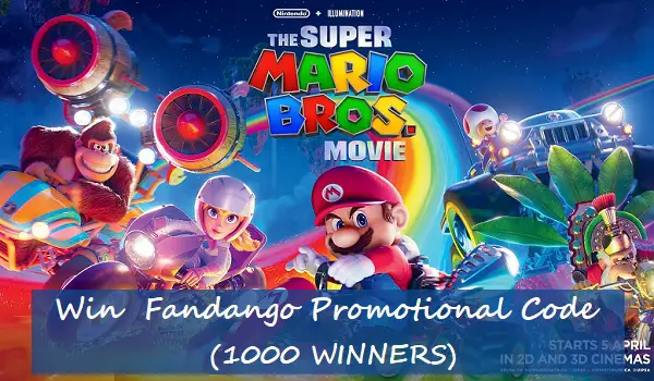 Super Mario Bros. Movie Tickets Giveaway (1,000 Winners)
