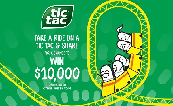 Tic Tac Take A Ride Cash Giveaway: Win $10K Cash, Free T-shirts, Speakers & More