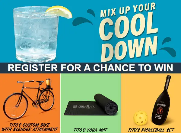 Tito’s Cooldown Giveaway: Win A Bike And More (320 Winners)!