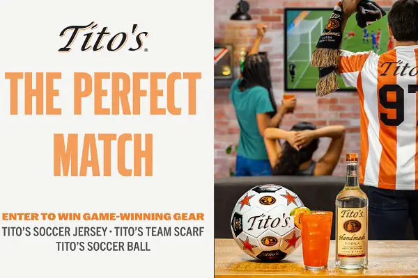 Tito’s Soccer Sweepstakes: Win Free Jeserys, Backpacks & Free Soccer Balls