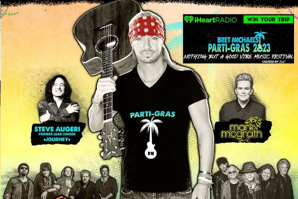 Trip To See Bret Michaels On Parti Gras Tour Giveaway