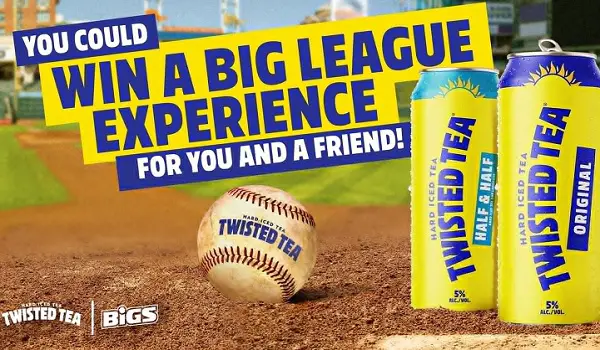 Twisted Tea X Bigs Baseball Giveaway: Win Baseball Game Tickets, $2000 Prepaid Card & More