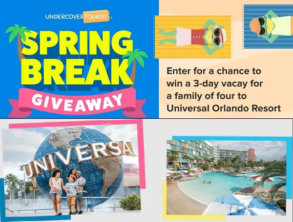 Undercover Tourist Sweepstakes: Win Universal Orlando Resort Vacation