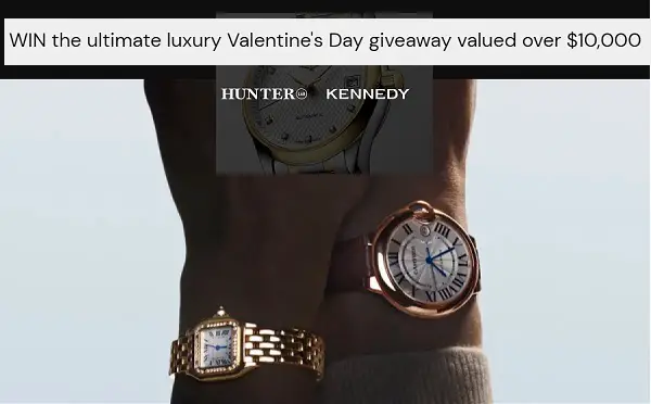 Hunter Kennedy Valentine’s Day Giveaway: Win Kennedy Set Of Watches