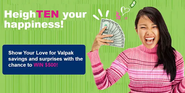 Valpak $500 Cash Giveaway