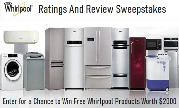 Whirlpool Ratings and Review Sweepstakes 2024
