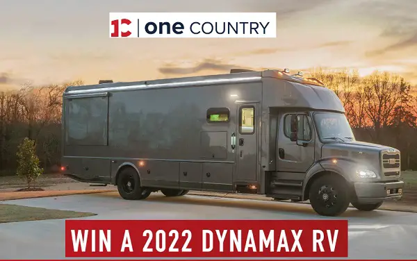 One Country Sweepstakes: Win a 2022 Dynamax RV