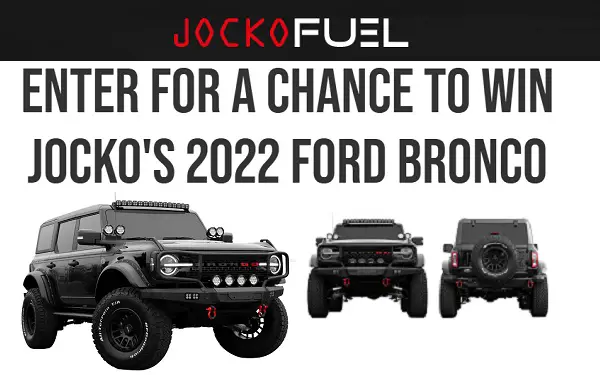 Win 2022 Ford Bronco Giveaway (Weekly Prizes)