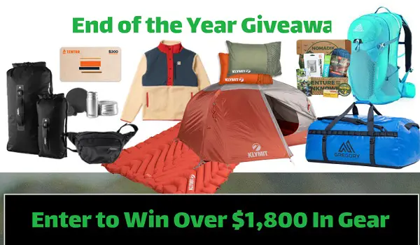 Win $2800 Camping Kit Giveaway