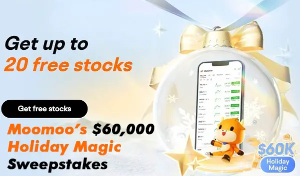 Moomoo Holiday Magic Sweepstakes: Win $60K Free Cash Prizes (11 Winners)!