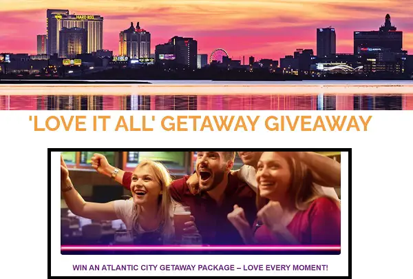 Win Atlantic City Getaways in Weekly Prizes (9 Winners)!