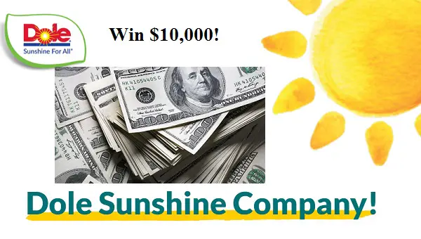 Dole Let Your Glow Show Contest: Win Cash of $10,000 (2 Winners)