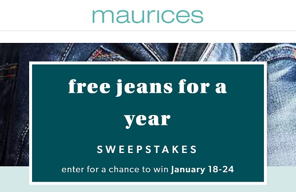 Win Free Jeans for a Year (5 Winners)