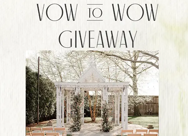 Vow To Wow Wedding Planning Trip Giveaway: Win A Tip to Terrain and Bhldn