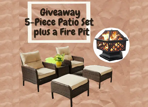Win Patio Set & Fire Pit Giveaway