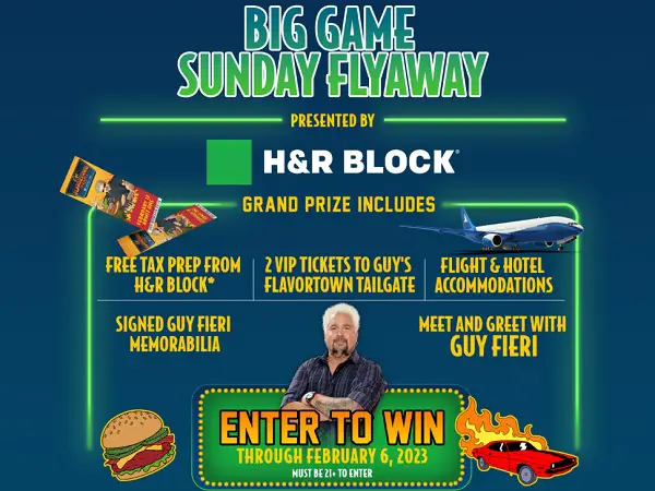 Win A Trip to 2023 Guy Fieri’s Flavortown Tailgate