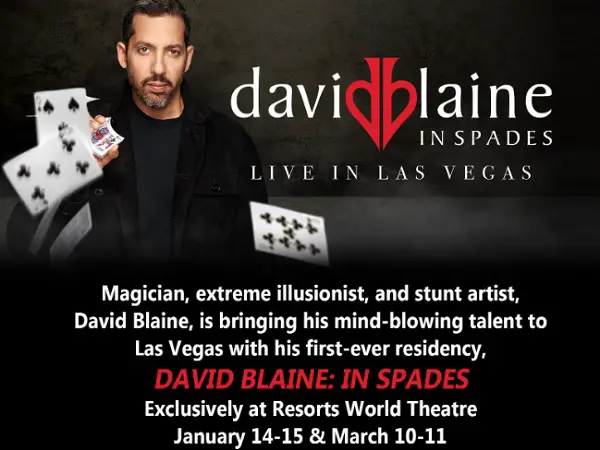 Trip To Las Vegas Giveaway: Win David Blaine Show Tickets