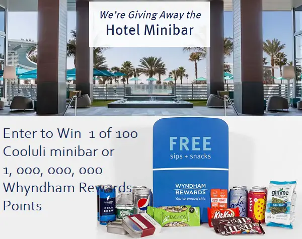 Win Free Wyndham Rewards Points or Hotel Minibar! (101 Winners)