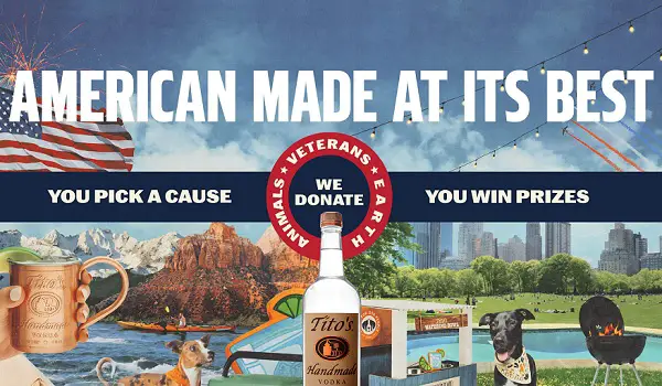 You Choose, Tito’s Gives Sweepstakes: Win Various Prizes (401 Winners)
