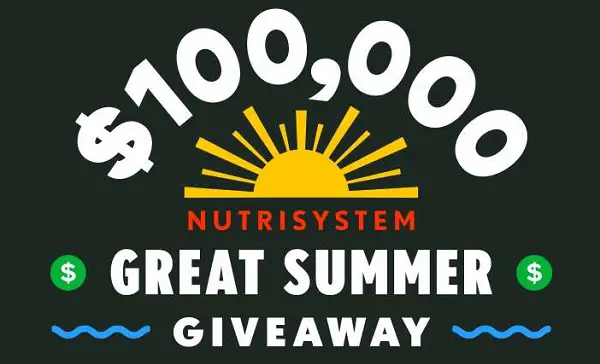 Nutrisystem Great Summer Giveaway: Win $100000 in Summer Cash Prizes!