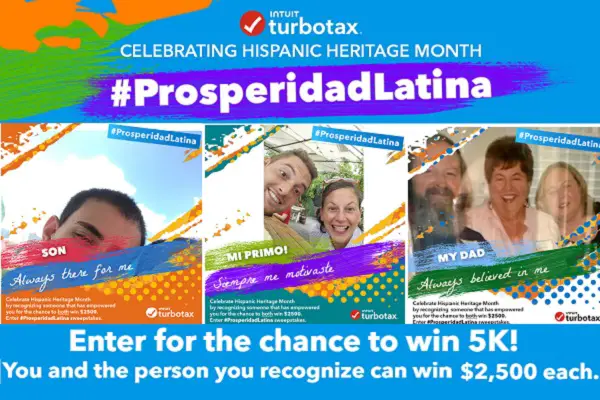 Intuit Prosperidad Latina $2500 Cash Giveaway (4 Weekly Prizes)!