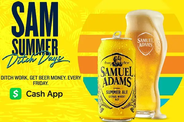 Samuel Adams Beer Giveaway: Win Free Cash App Credits up to $500K (50K Winners)