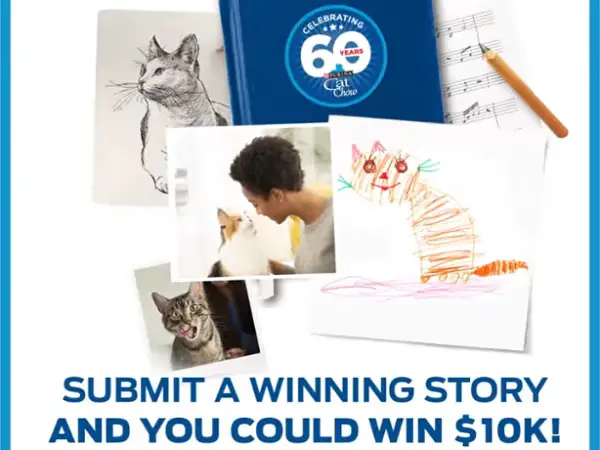 Purina Cat Chow 60 years 60 stories Contest: Win $10000 Cash and More!