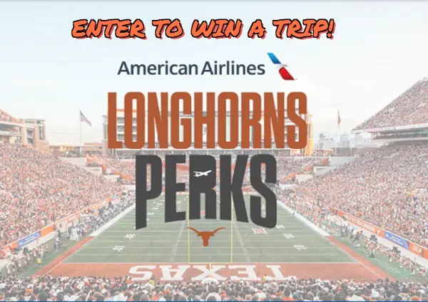 AA Longhorns Perks Giveaway: Win a Trip to Texas Longhorns Football Game