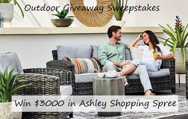 Ashley Outdoor Furniture Giveaway: Win $3000 Free Shopping Spree