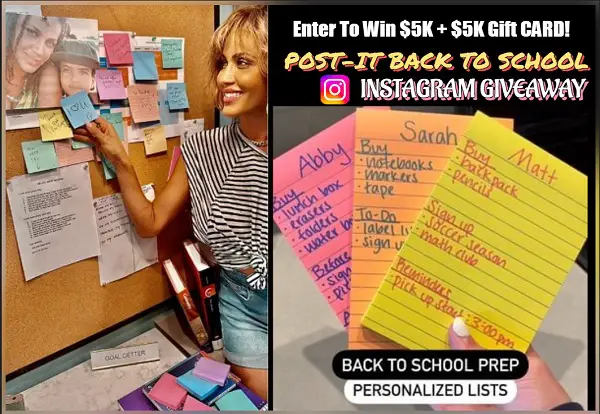 Back to School Instagram Giveaway: Win Cash of $5K & Free School Makeover in $5K Gift Card