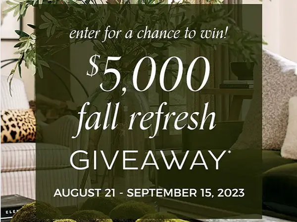 Ballard Designs $5000 Fall Refresh Giveaway: Win a Free Gift Certificate! (3 Winners)