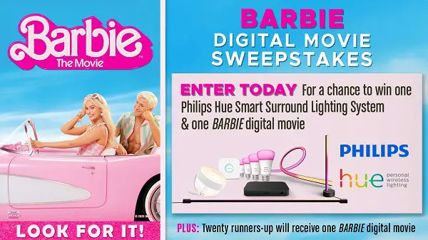 Barbie Digital Movie Sweepstakes: Win Smart Lighting System & Free Movie to Watch
