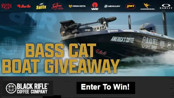 Black Rifle Coffee Bass Boat Giveaway: Win Cat Boat, 1-Year of Coffee, $10K Free Cash & More