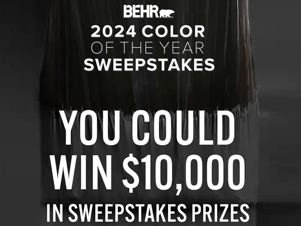Behr 2024 Color of the Year Sweepstakes: Win $10000 Cash! (5 Winners)