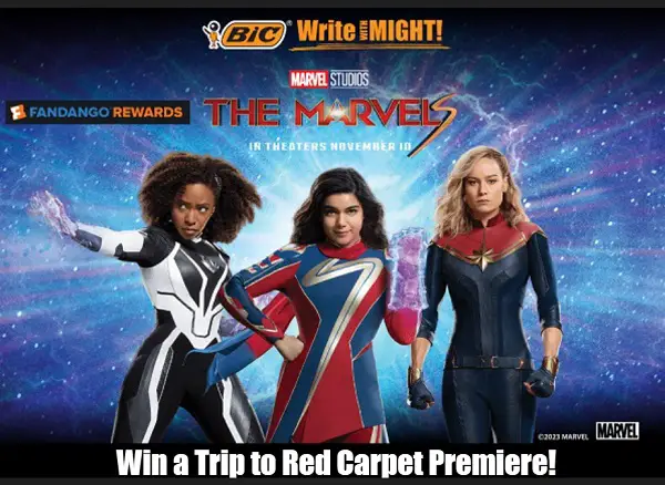 BIC Write With Might Back To School Giveaway: Win a Trip to The Marvels Premiere & More